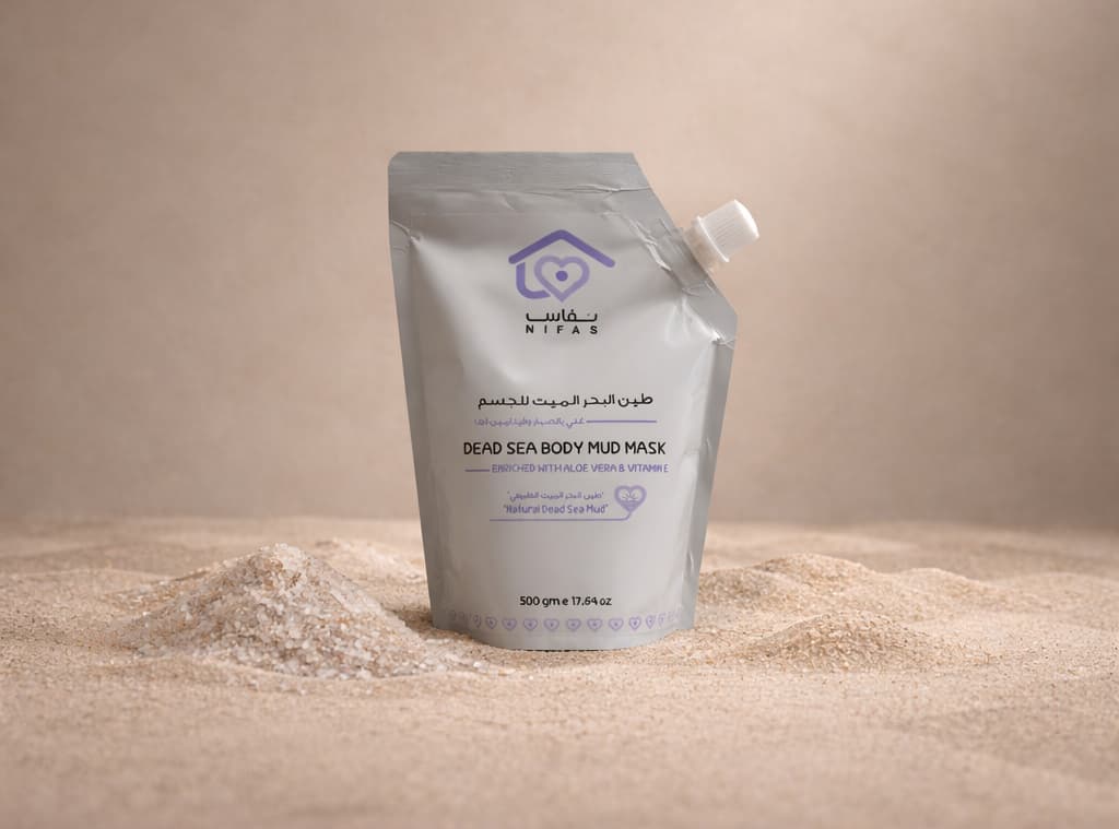 Nifas Dead Sea Body Mud Mask (Aloe Vera and V. E) 500 gm