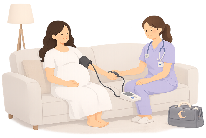 Pregnancy Home Visit by a Midwife / Specialized Nurse