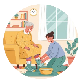 Physical Therapy Visit for the elderly