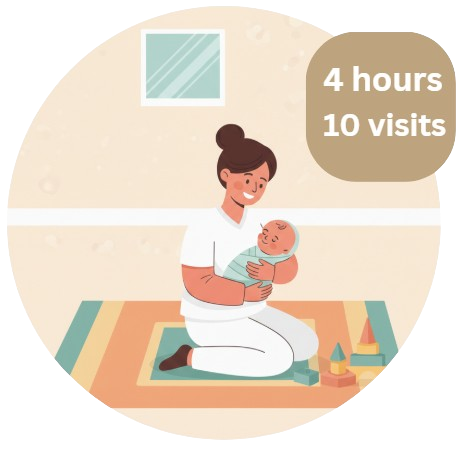 4 hours babysitter 10 visits