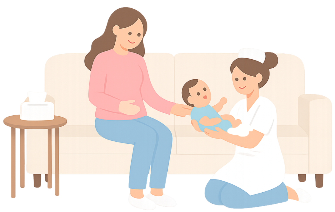 6 زيارات مرافقة النفاس لرعاية الأم والمولود لمدة 4 ساعات