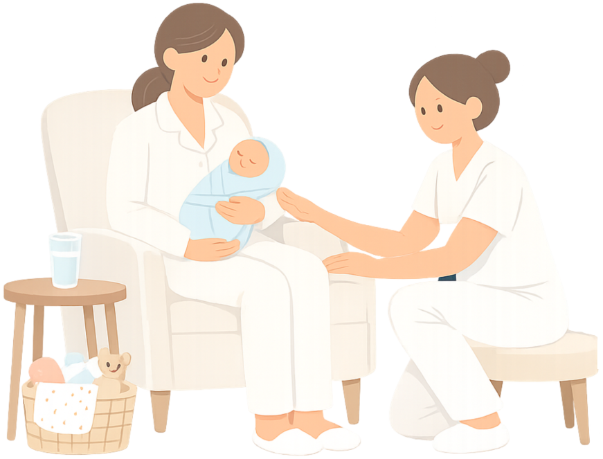 زيارة ممرضة النفاس لرعاية الأم والمولود